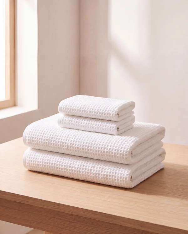Waffle Weave Bath Towel Set, towel set