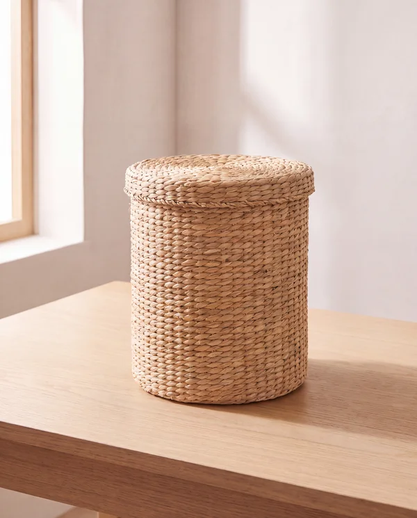 Woven Seagrass Hamper, hamper